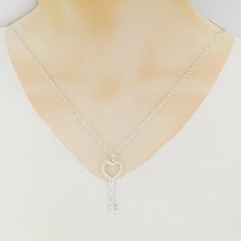 Dây chuyền khóa trái tim Tiffany - Hàng hiệu Authentic 841194