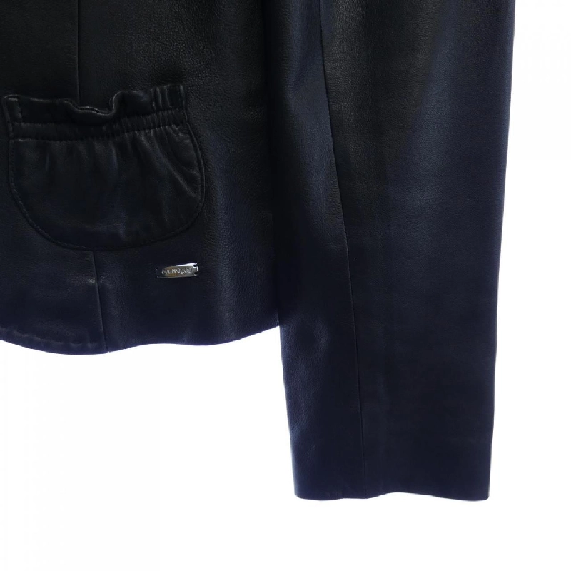 【Mã giảm giá】Áo khoác da Courreges 642852