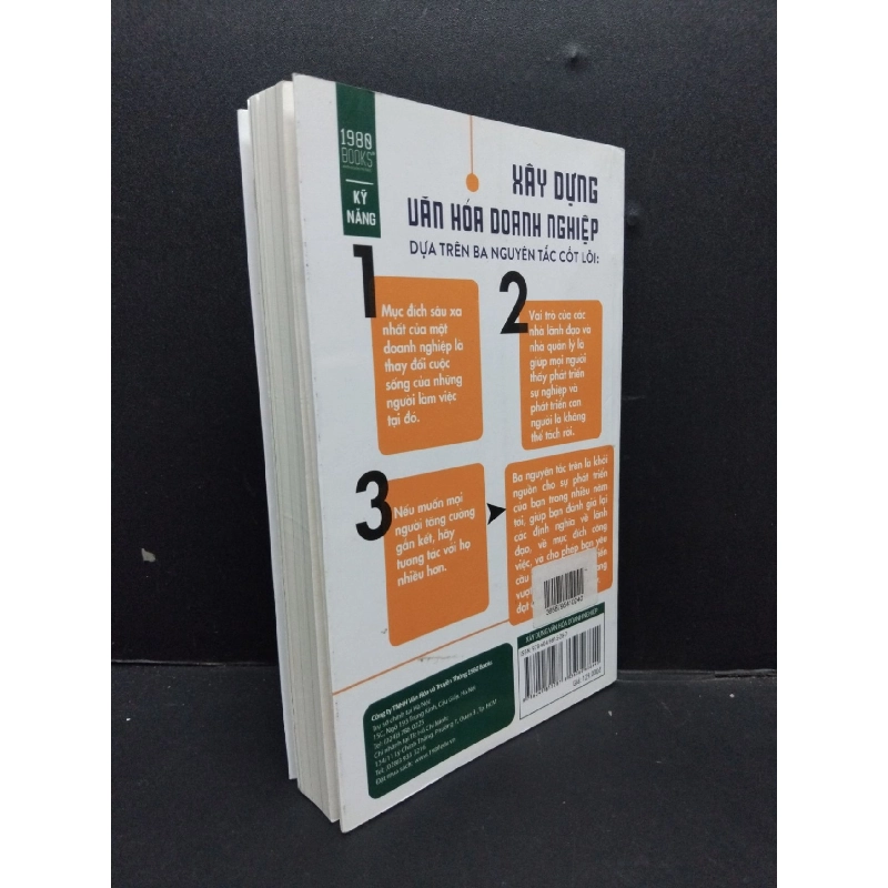 Xây dựng văn hóa doanh nghiệp mới 90% bẩn nhẹ 2019 HCM1008 Jonathan Raymond MARKETING KINH DOANH 916752