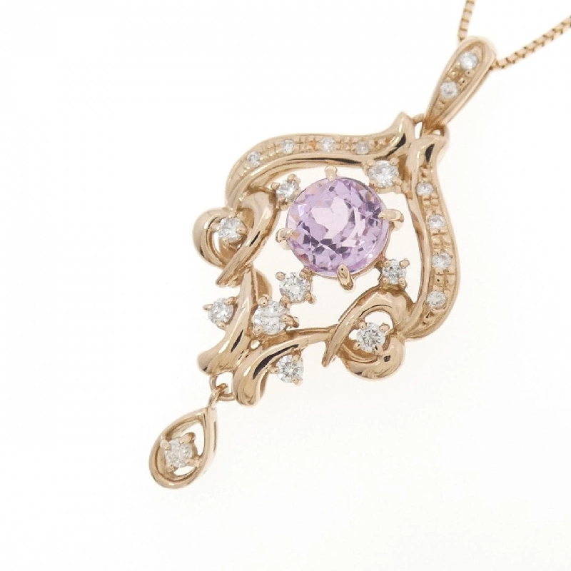 K18PG Kunzite Necklace 1.27CT - Hàng hiệu Chính hãng 862494