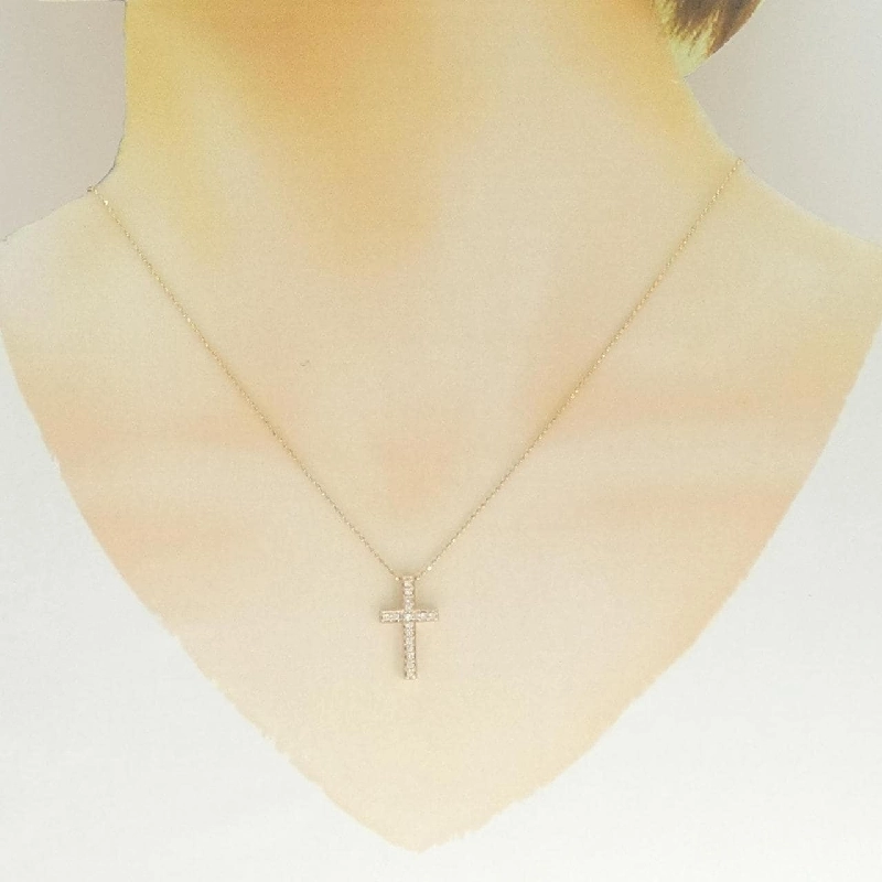 K18PG Dây chuyền kim cương 0.18CT - Hàng hiệu Chính hãng 861123