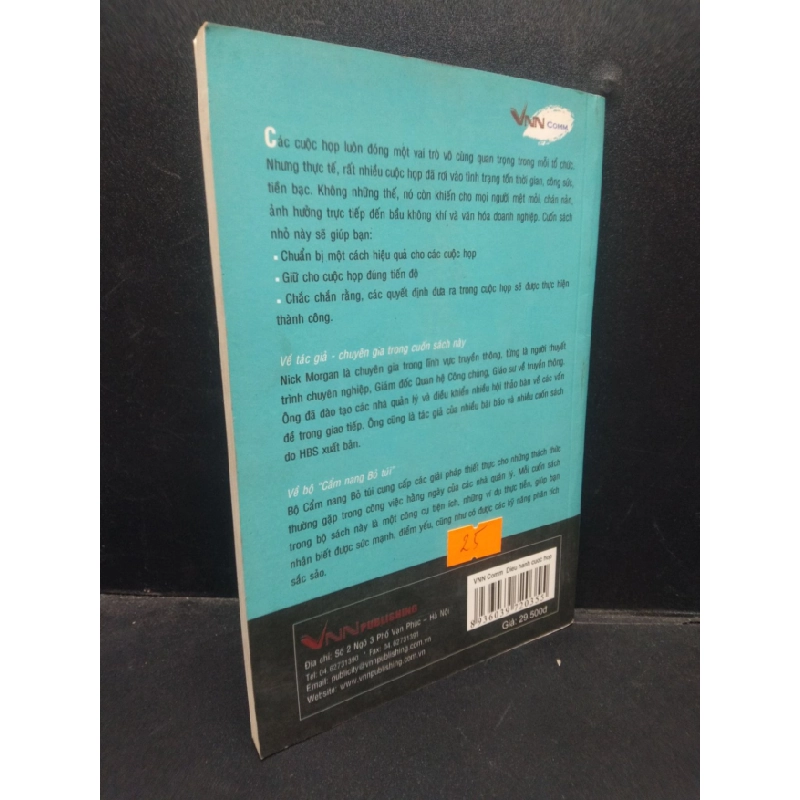 [Phiên Chợ Sách Cũ] Cẩm nang bỏ túi: điều hành cuộc họp - Harvard Business School Press 2008 2303 418905