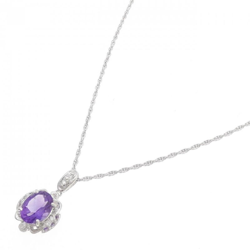 Dây chuyền Amethyst PT900/PT850 1.15CT - Hàng hiệu Chính hãng 858714