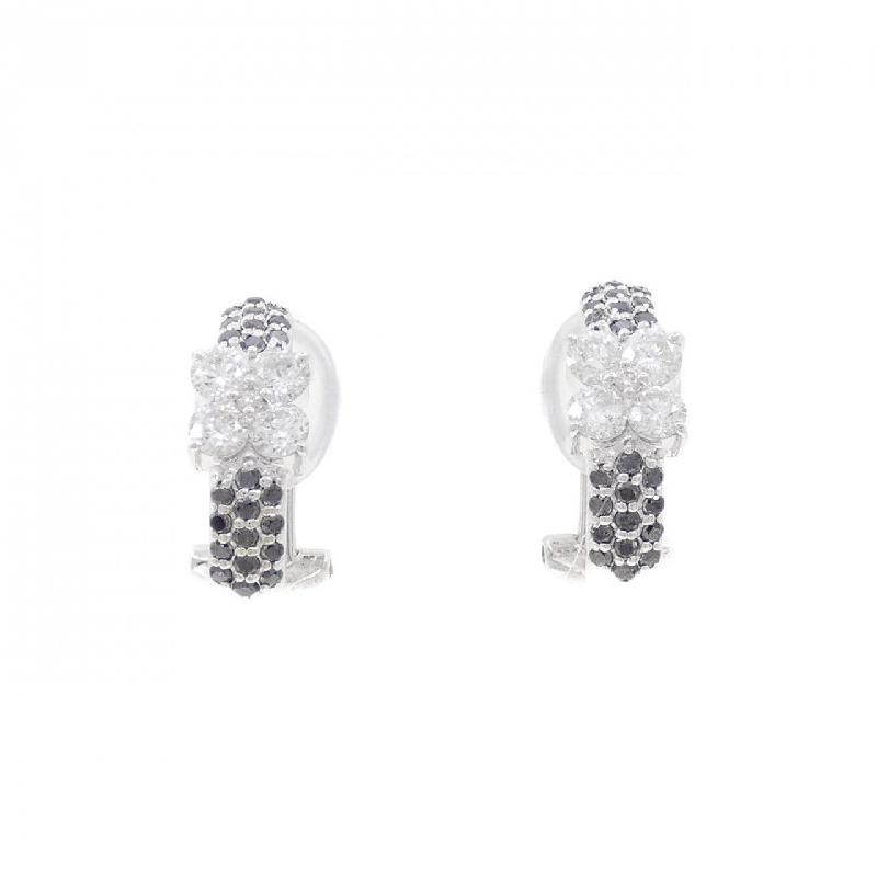 Bông tai/khuyên tai kim cương hoa K18WG 1.08CT 665594