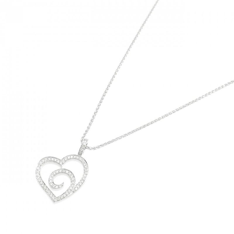 Dây chuyền kim cương hình trái tim 750WG - Hàng hiệu Chính hãng 858382