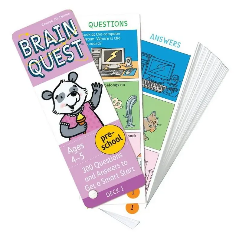 Brain quest 2-6 tuổi (Sách nhập) - 4 hộp thẻ 759578
