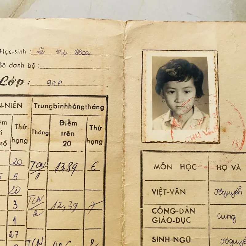 Bộ thành tích biểu xưa nữ sinh Trung học Chu Văn An Saigon và Trung học tư thục Quốc Việt 1013127