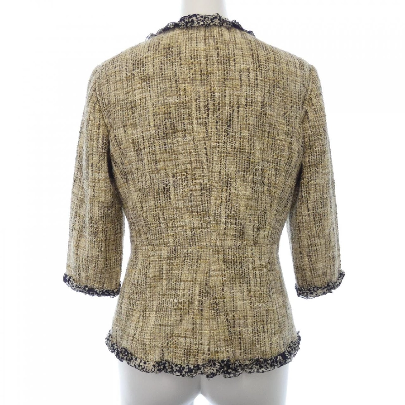 【Mã giảm giá】【Cổ điển】Áo khoác không cổ CHANEL 636522