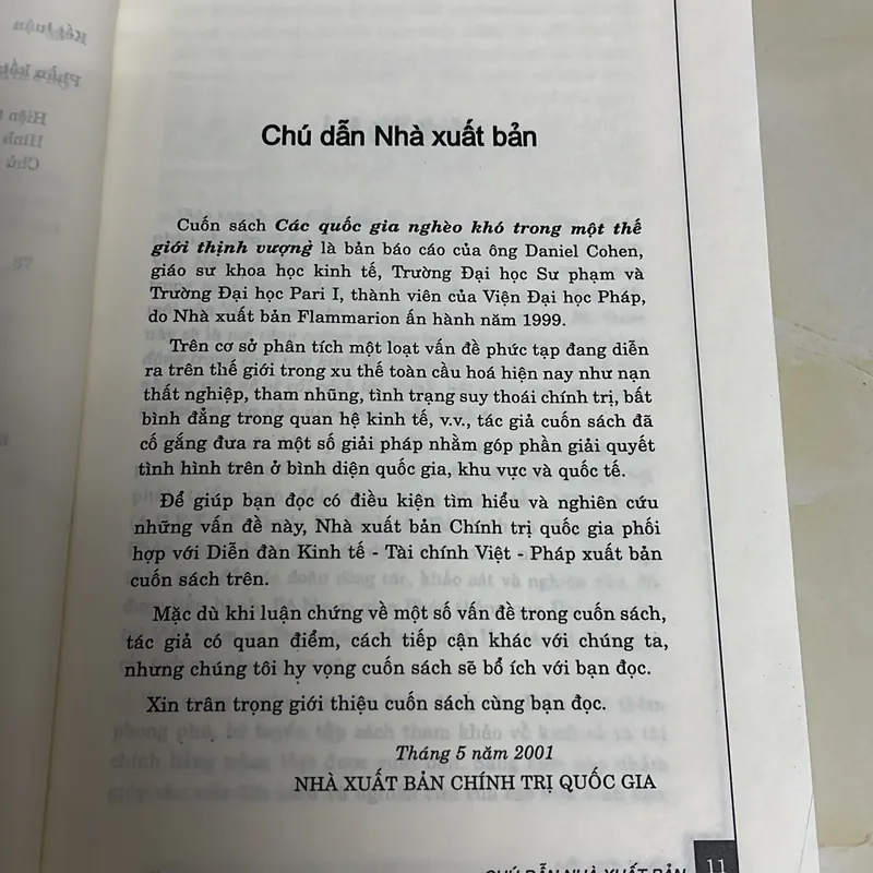 Các quốc gia nghèo khó trong một thế giới thịnh vượng - Daniel Cohen 712520