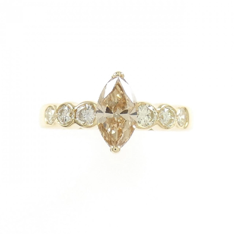 Nhẫn kim cương K18YG 0.678CT 667411