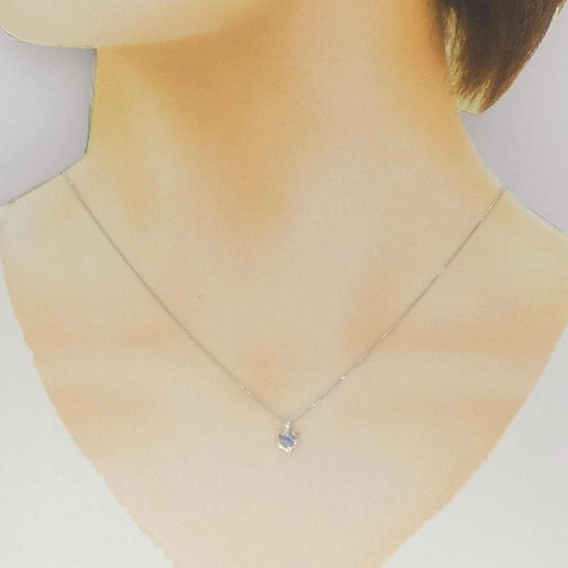 K18WG Đá Tanzanite Dây Chuyền - Hàng hiệu Chính hãng 858769