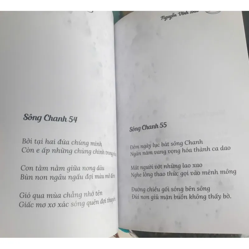 Sách Thơ Sông Chanh của Nguyễn Vĩnh Bảo - Mới 90% 1030956