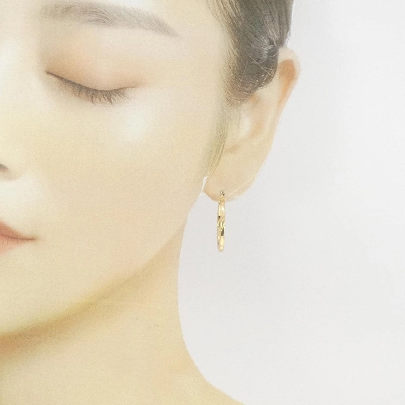 Bông tai hoop 750YG - Hàng hiệu Authentic 871039