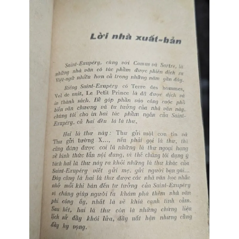 Thư gửi một con tin - Antoine De Saint Exupery 593635