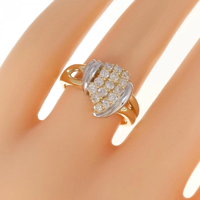 Nhẫn kim cương K18YG/PT850 0.52CT - Hàng hiệu Authentic 856347