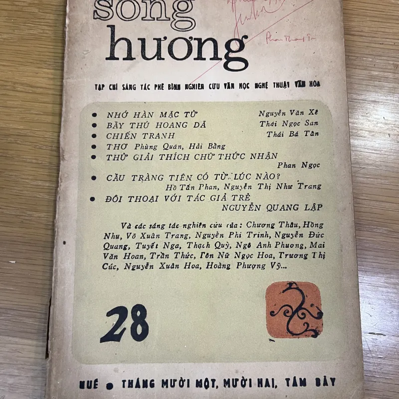 Tạp Chí Sông Hương (Huế) Số 23,24,25,26,27,28 (1987) 784839