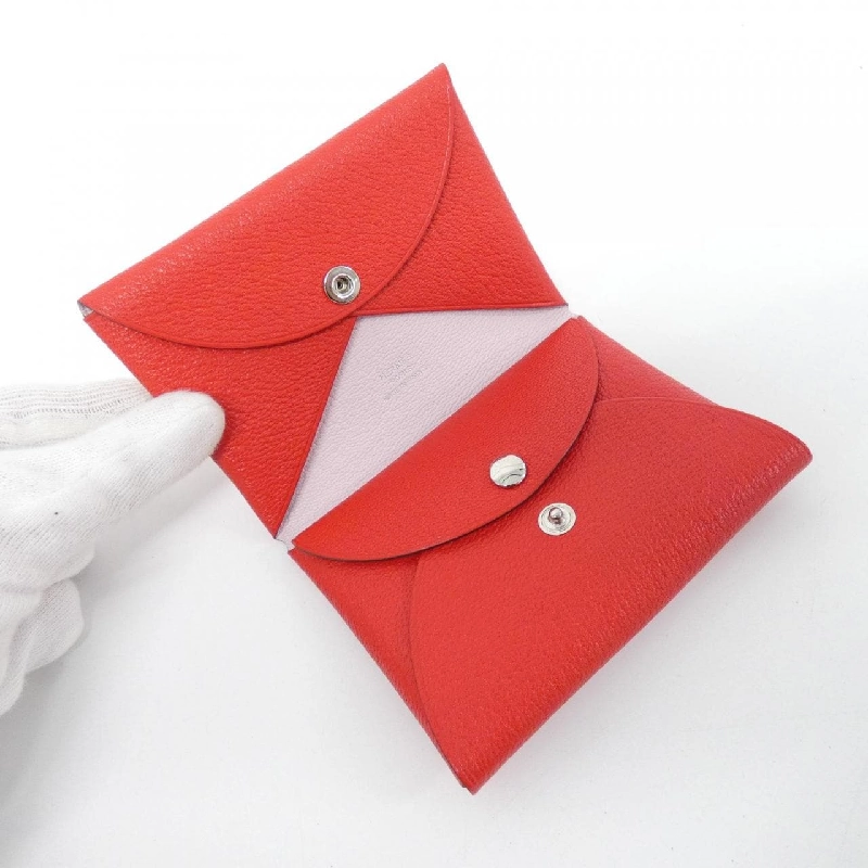 【Sản phẩm chưa sử dụng】Ví tiền Hermès Calvi Duo Verso 083038CK 621419