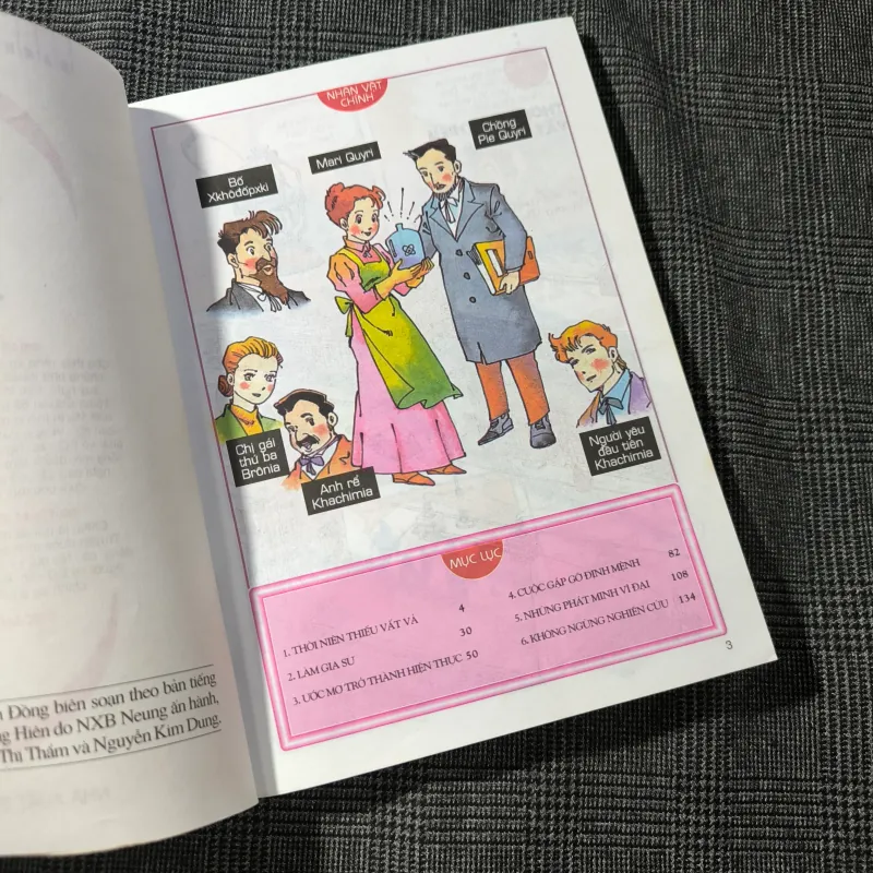 (Truyện tranh Danh nhân thế giới) Mari Quyri - Kim Nam Kin & Pắc Chông Hiên 701043