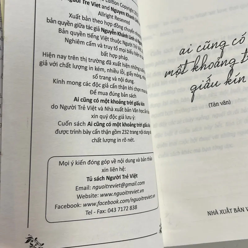 Ai cũng có một khoảng trời giấu kín - Nguyễn Khánh Linh 597354