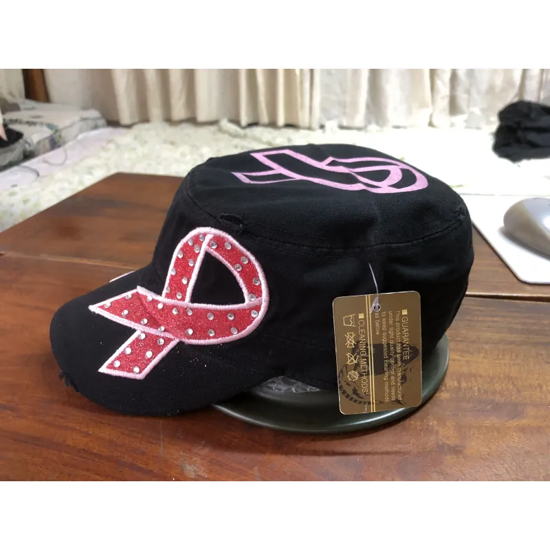 Nón kiểu chóp vuông đen hoạ tiêt thêu tay - xuất khẩu xịn - ship ngẫu nhiên. 520078