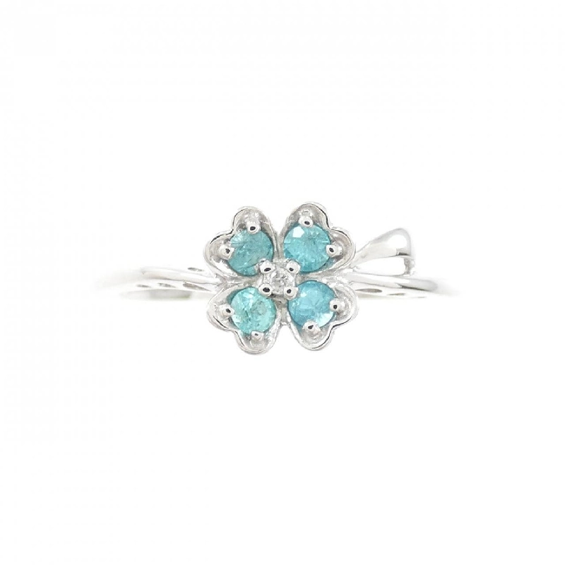 Nhẫn Tourmaline K18WG Hoa 0.13CT - Hàng hiệu Chính hãng 849809