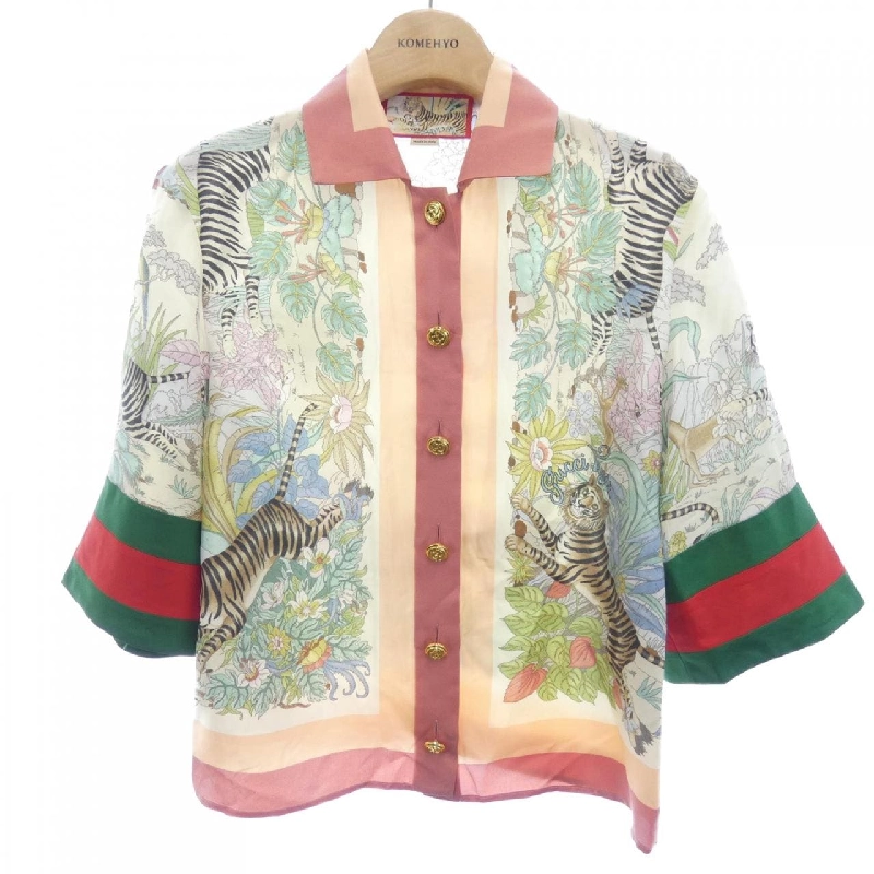 【Mã giảm giá】Gucci GUCCI Áo sơ mi ngắn tay 639905