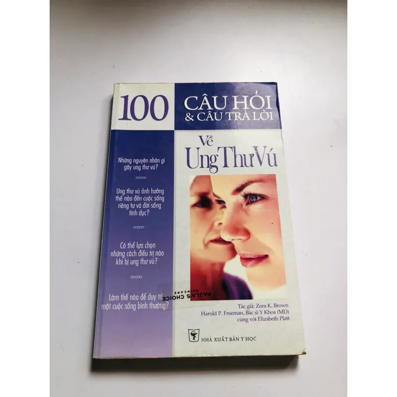 100 CÂU HỎI VỀ UNG THƯ VÚ 553545