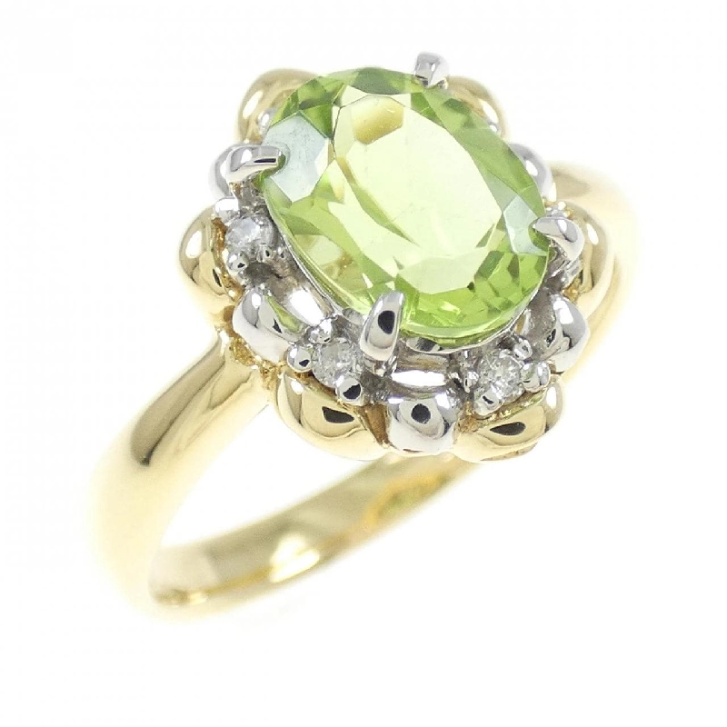 K18YG/PT Nhẫn Peridot - Hàng hiệu Chính hãng 859387
