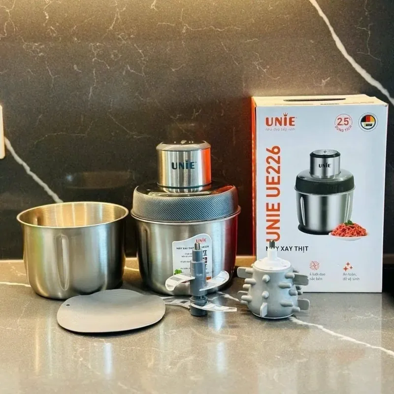 Máy xay thịt Unie UE226 dung tích 2.5L, 2 cối xay đa năng TIỆN LỢI CHÍNH HÃNG MỚI 100% 578122