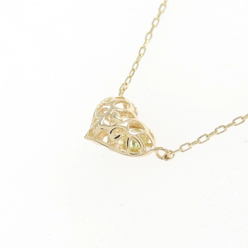 K10YG Mặt Dây Chuyền Hình Trái Tim Peridot - Hàng hiệu Chính Hãng 861116