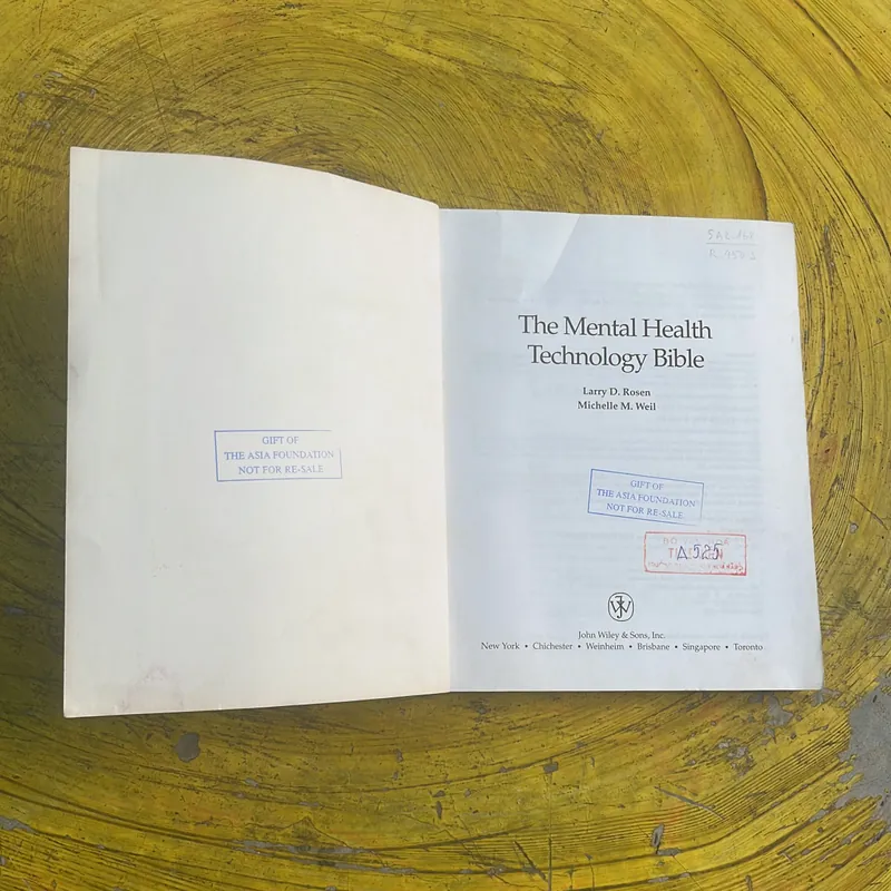 THE MENTAL HEALTH TECHNOLOGY BIBLE- LARRY D. ROSEN AND MICHELLE M. WEIL 697194