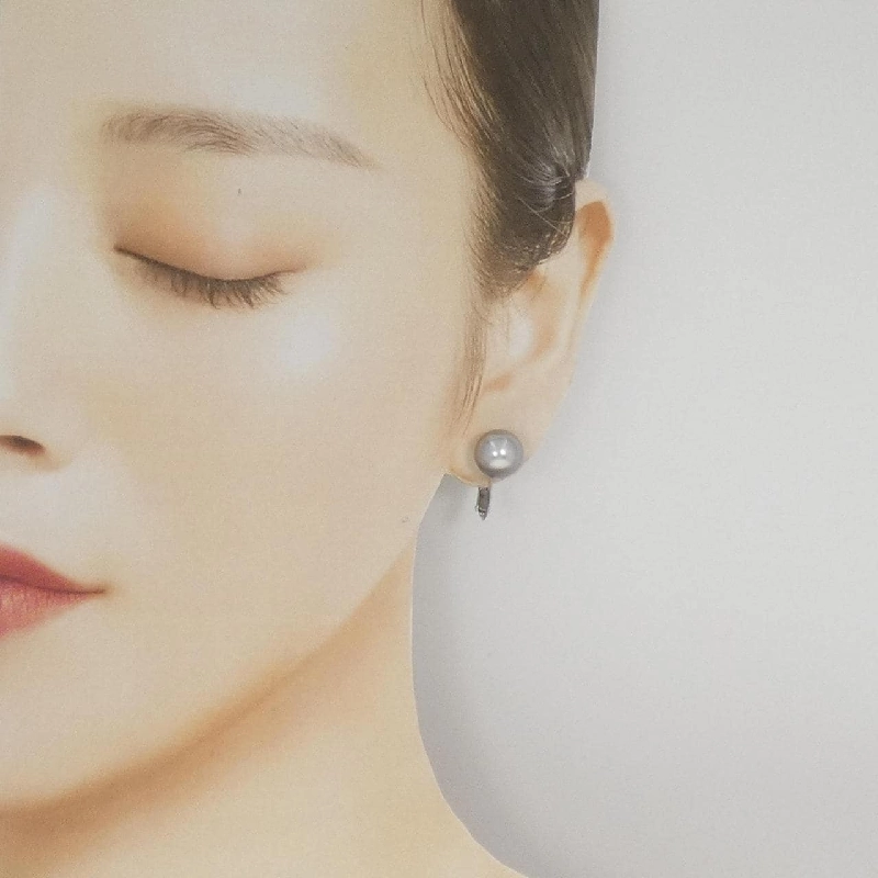 K18WG Bông tai ngọc trai đen 10.2mm - Hàng hiệu Chính hãng 871459