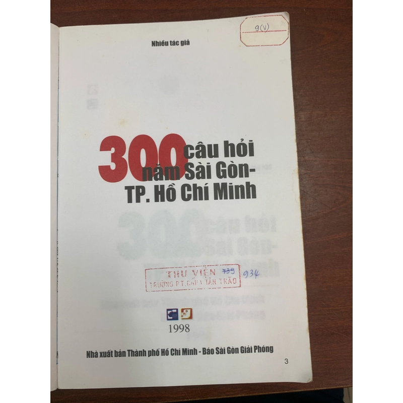 300 câu hỏi 300 năm Sài Gòn - Thành phố Hồ Chí Minh 297870