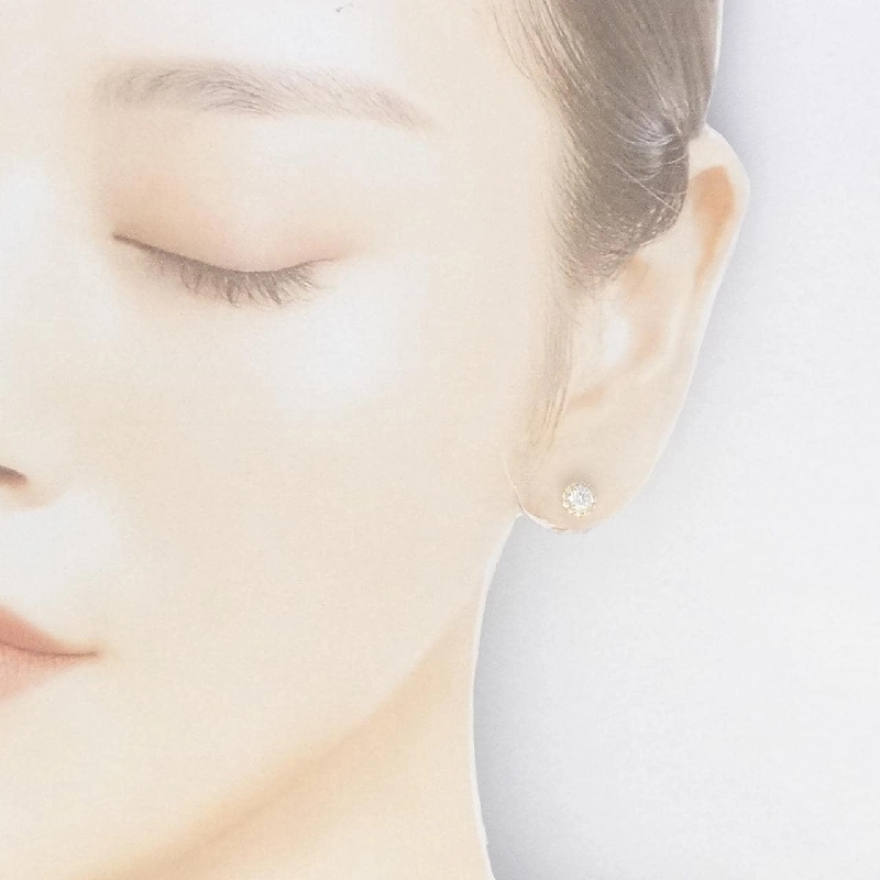 K18YG/ST Bông tai kim cương 0.232CT 0.248CT F VS2 Tốt - Hàng hiệu Chính hãng 874625