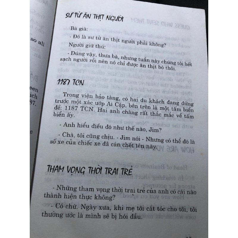 Truyện cười song ngữ Anh Việt 2006 mới 75% ố bẩn nhẹ bụng sách cong ẩm góc dưới Thu Hương HPB2706 HỌC NGOẠI NGỮ 915968