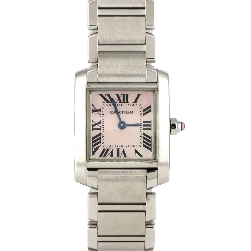 Cartier Tank Française SM Quartz Mặt số Ngọc hồng - Hàng hiệu Chính hãng 873937