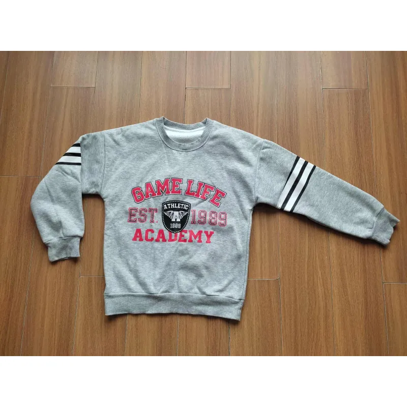 Áo sweater nỉ ấm lót bông cho bé trai <40 ký mới cứng mặc Tết cực xinh 738672