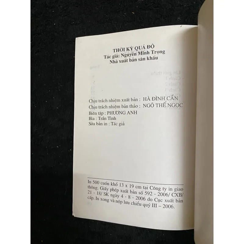 Kịch - Thời kì quá độ 996990