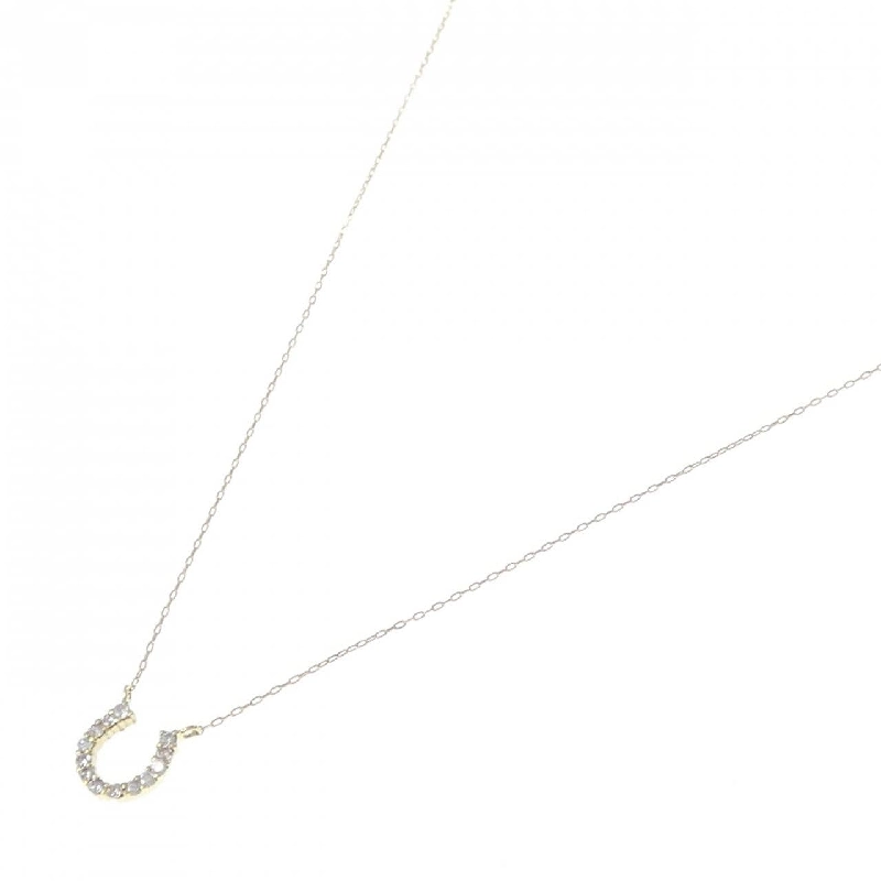 K18YG Nhẫn ngựa kim cương dây chuyền 0.10CT - Hàng hiệu Chính hãng 858728