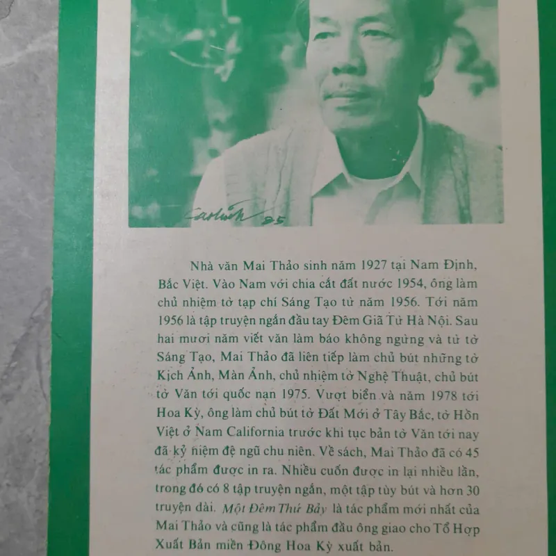 MỘT ĐÊM THỨ BẢY - MAI THẢO 746197