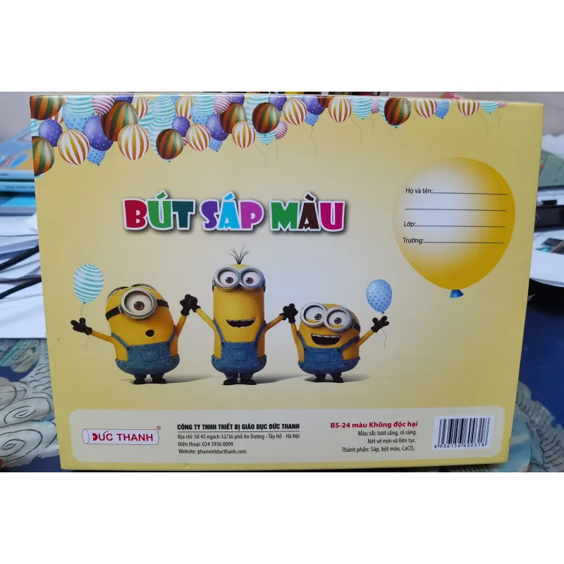 Bộ bút sáp màu - 24 màu - Đức Thanh 995854