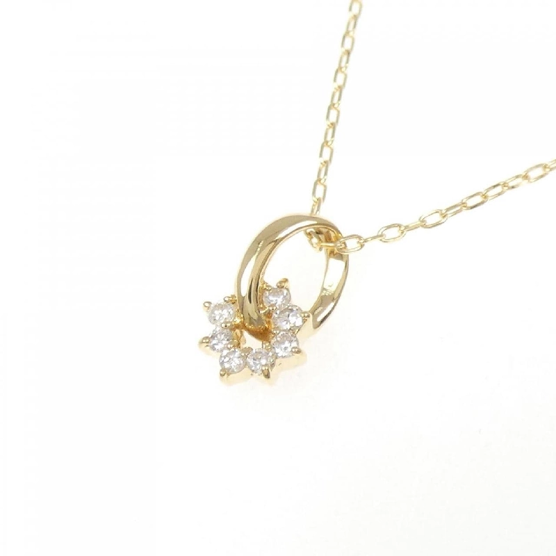 K18YG Dây chuyền kim cương 0.10CT - Hàng hiệu Chính hãng 860309