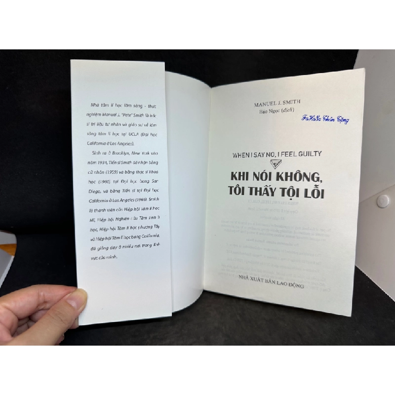 Khi Nói Không Tôi Thấy Tội Lỗi - Manuel J. Smith, Mới 80% (Có Mộc) SBM0307 184471