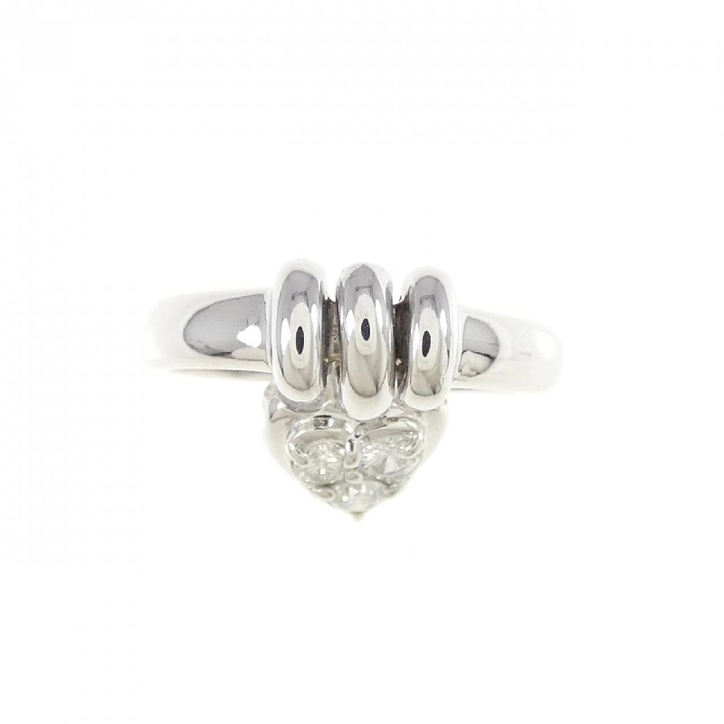 Nhẫn ngón út kim cương K18WG 0.15CT 670503