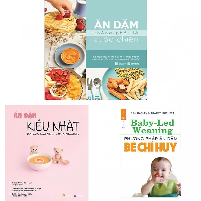 Sách Combo ăn dặm kiểu nhật, phương pháp ăn dặm bé chỉ huy và ăn dặm không phải cuộc chiến 447207