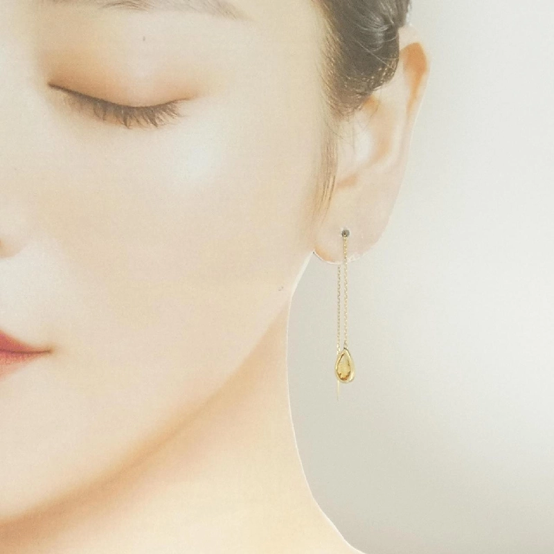 K14YG Citrine Bông tai - Hàng hiệu Chính hãng 867123