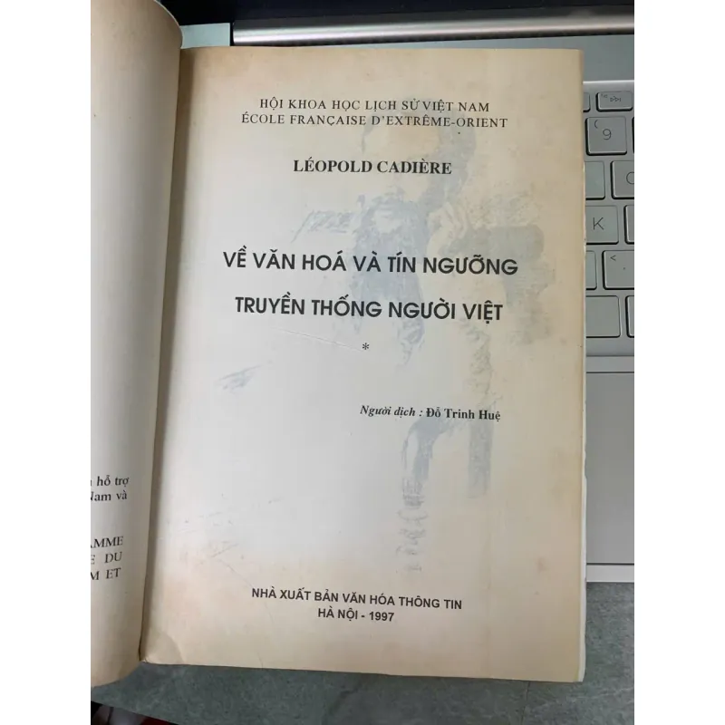 VỀ VĂN HÓA VÀ TÍN NGƯỠNG TRUYỀN THỐNG NGƯỜI VIỆT - LÉOPOLOLD CADIÈRE 702153