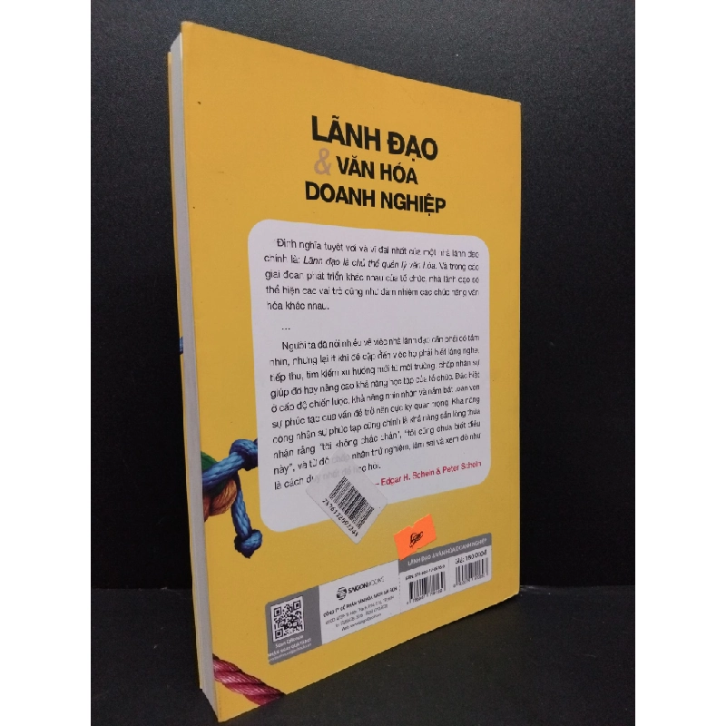 Lãnh đạo & văn hóa khởi nghiệp mới 90% bẩn nhẹ 2021 HCM1008 Edgar H. Schein & Peter Schein MARKETING KINH DOANH 215229