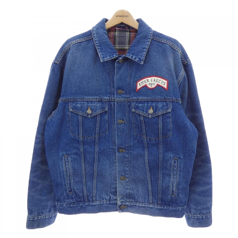 Gucci Interlocking G 475024-XDAAT Áo khoác denim - Hàng hiệu Chính hãng 886020