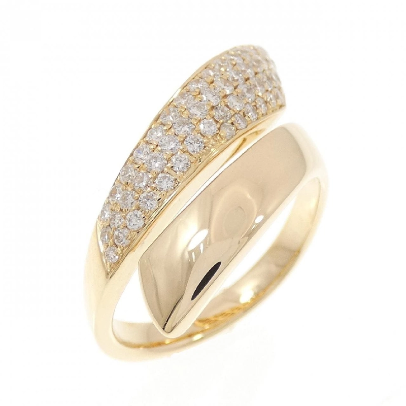 Nhẫn kim cương 750YG Pavé 0.60CT 666805